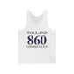 Tolland 860 Connecticut Unisex Jersey Tank Top