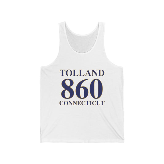 Tolland 860 Connecticut Unisex Jersey Tank Top