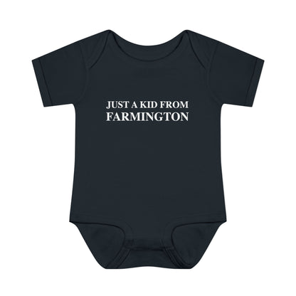 Just a kid from Farmington Infant Baby Rib Bodysuit