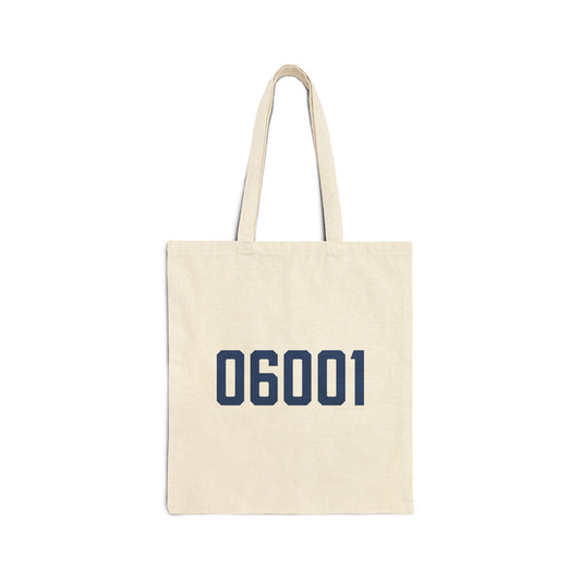 06001 Avon Connecticut Zip Code Cotton Canvas Tote Bag