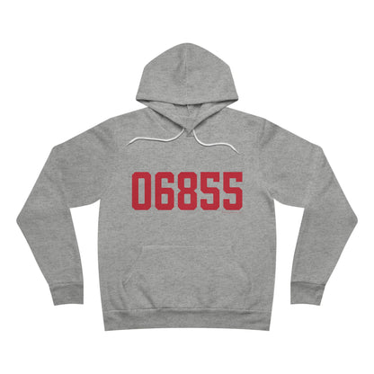 06855 Norwalk Connecticut Zip Code Unisex Sponge Fleece Pullover Hoodie Sweatshirt