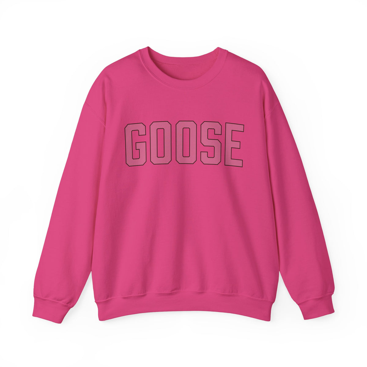 Goose Zip Code  Pink & Black Unisex Heavy Blend™ Crewneck Sweatshirt