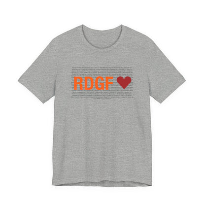 Ridgefield Love Unisex Jersey Short Sleeve T-Shirt