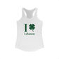 I Clover Lebanon Women's Ideal Racerback Tank Top