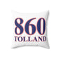 860 Tolland Red, White & Blue Spun Polyester Square Pillow