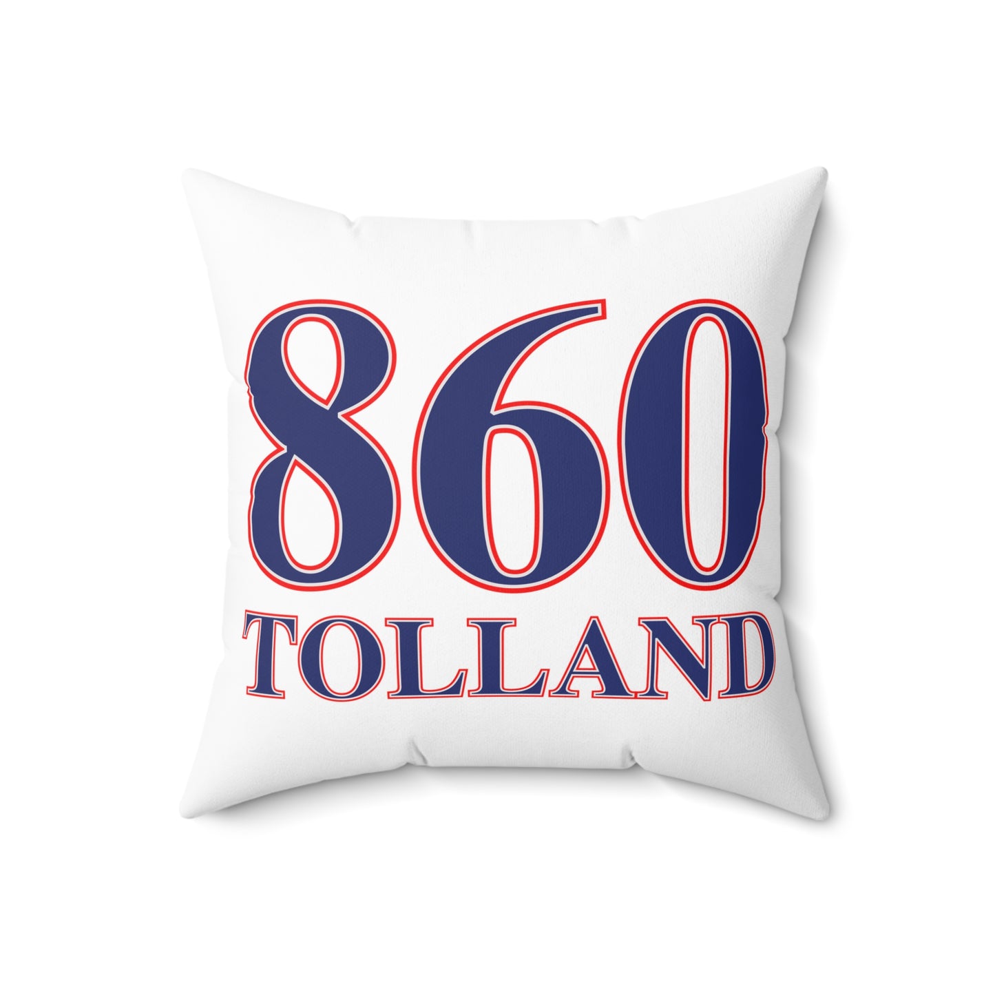 860 Tolland Red, White & Blue Spun Polyester Square Pillow
