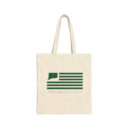 Wallingford Connecticut St. Patrick’s Day Flag Cotton Canvas Tote Bag