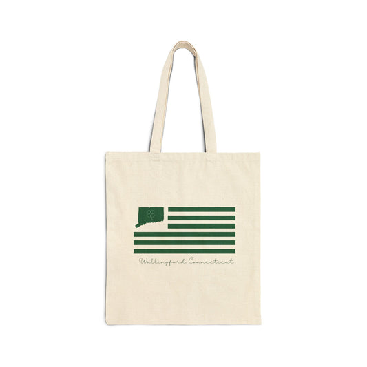 Wallingford Connecticut St. Patrick’s Day Flag Cotton Canvas Tote Bag