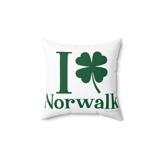 I Clover Norwalk Spun Polyester Square Pillow