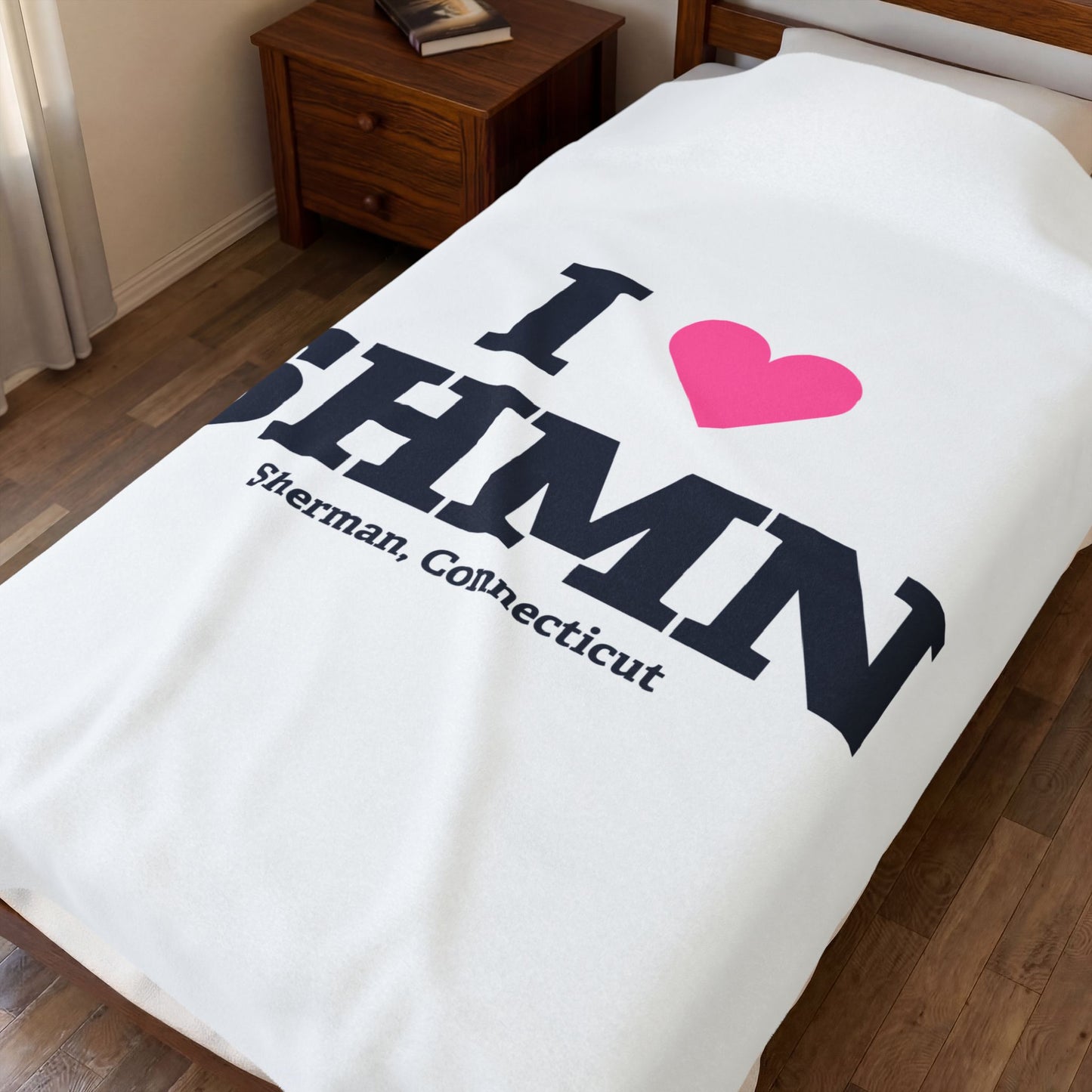 I Heart SHMN Velveteen Plush Blanket