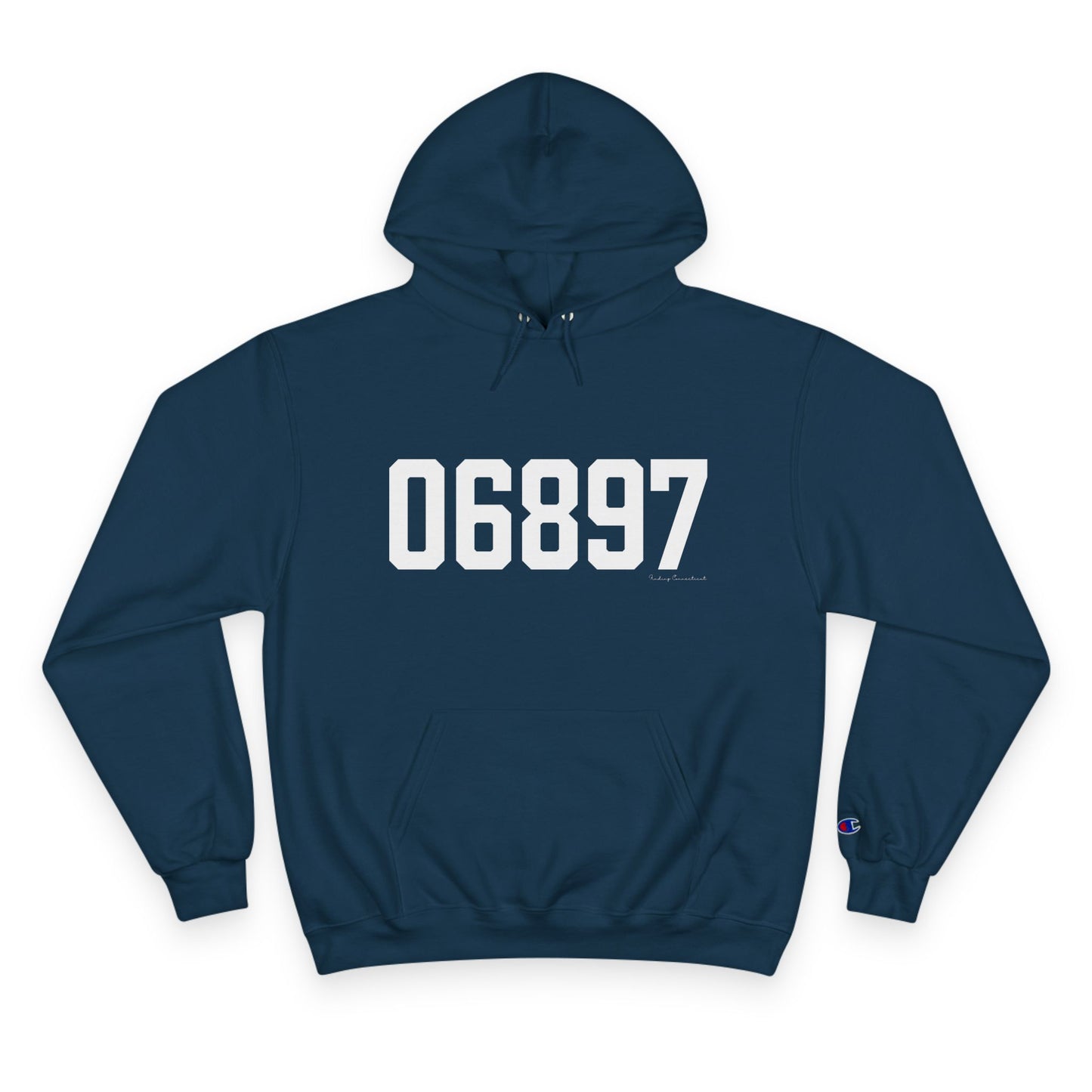 06897 Wilton CT Zip Code Champion Hoodie Sweatshirt