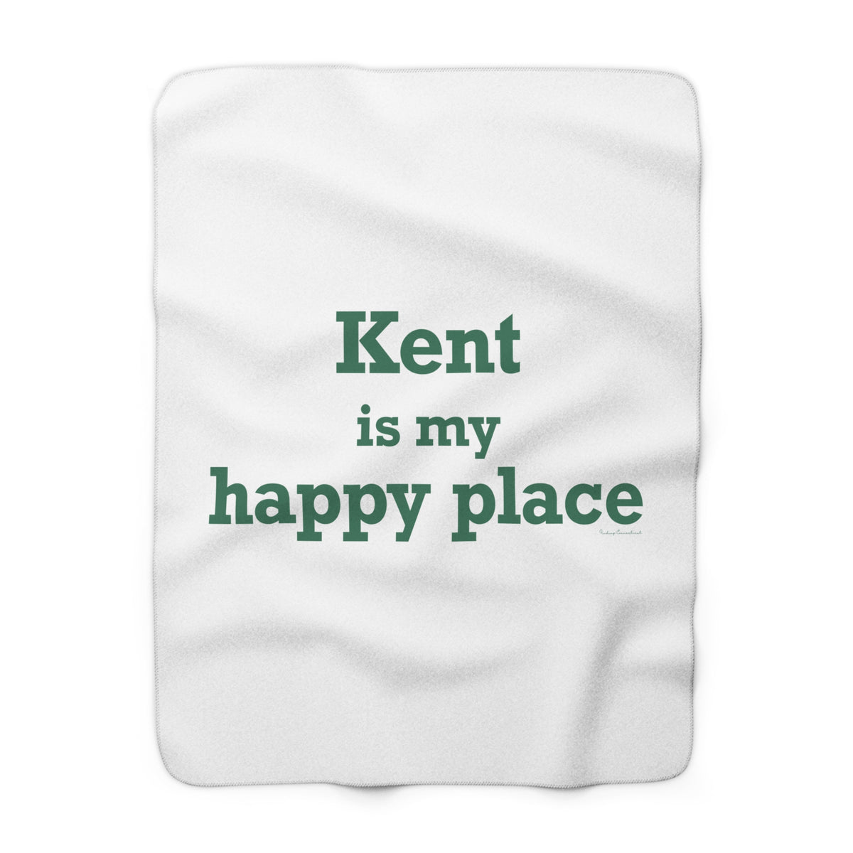 Kent is My Happy Place Sherpa Fleece Blanket
