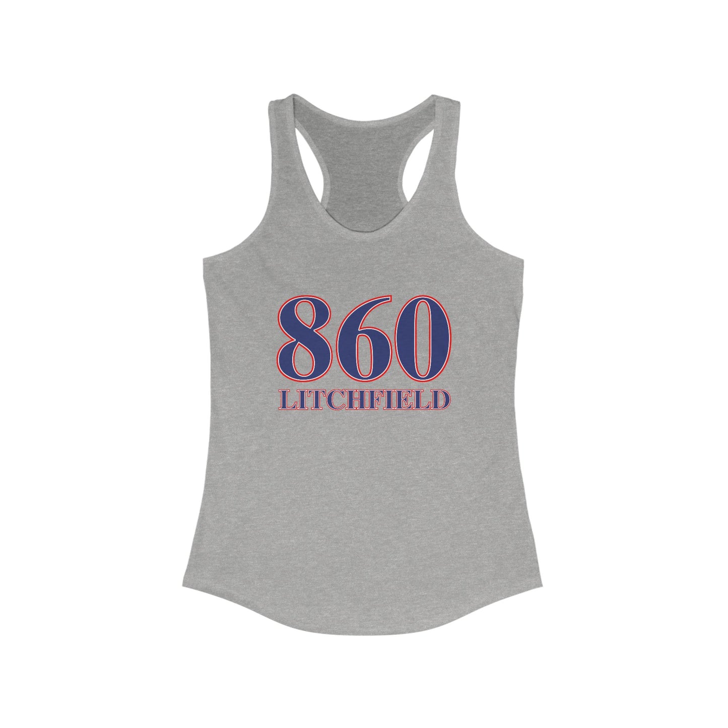 860 Litchfield Red White & Blue Women's Ideal Racerback Tank Top