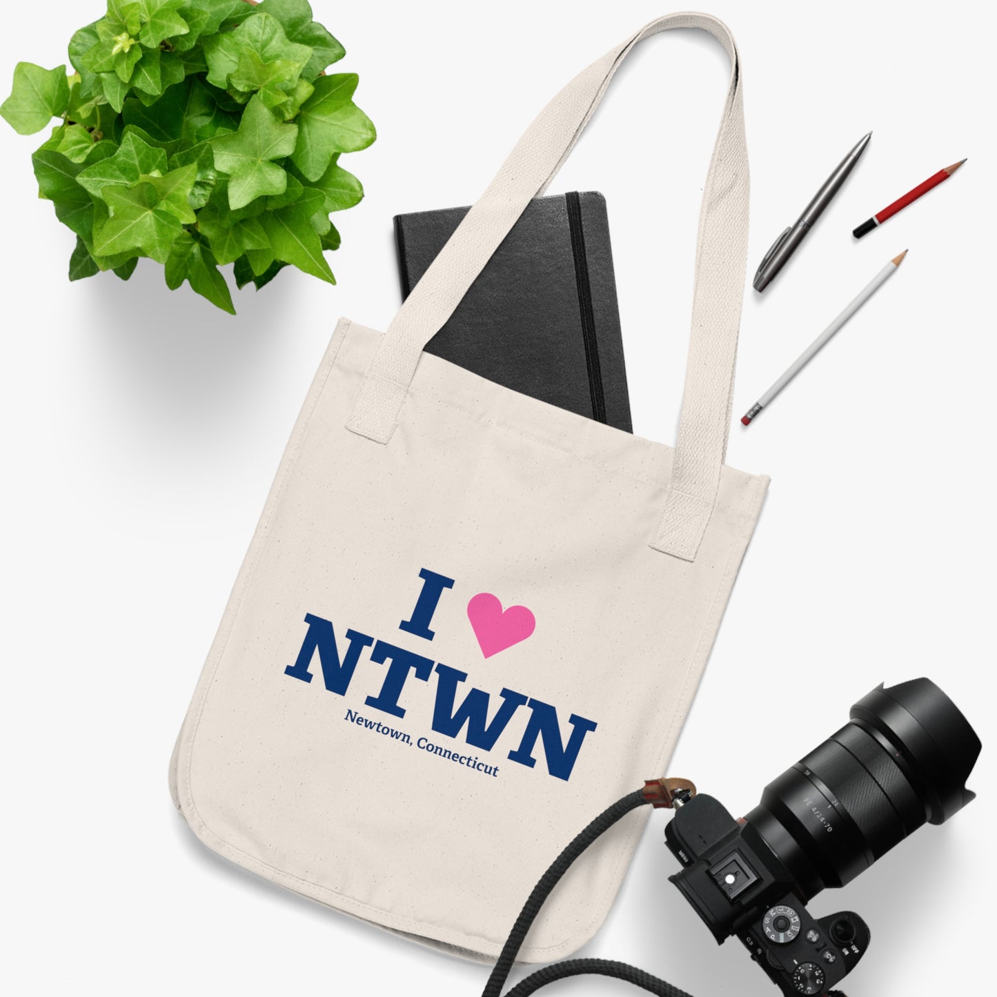 I Heart NTWN Organic Canvas Tote Bag
