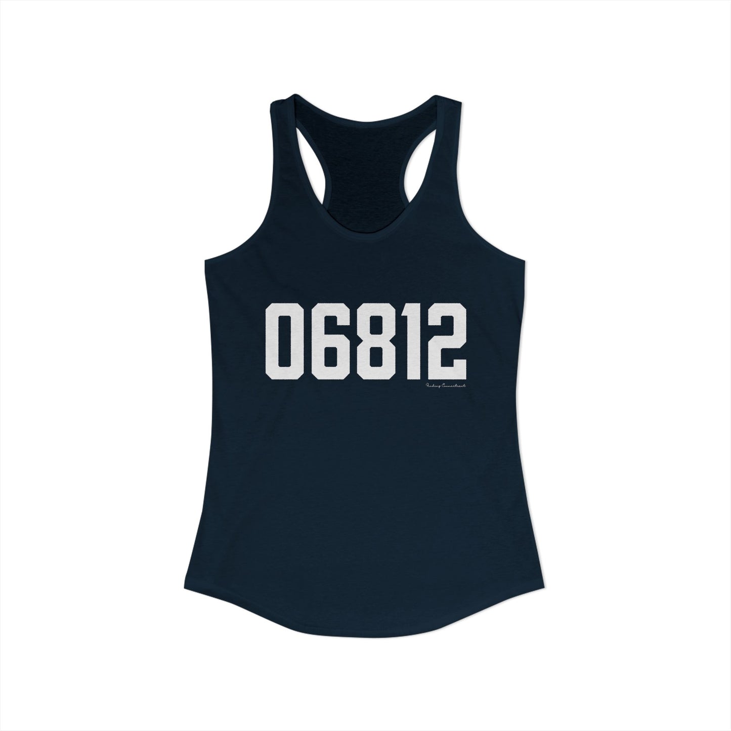 06812 New Fairfield CT Zip Code Women's Ideal Racerback Tank Top