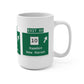 Vintage WCP Exit 60 Sign Mug 15oz