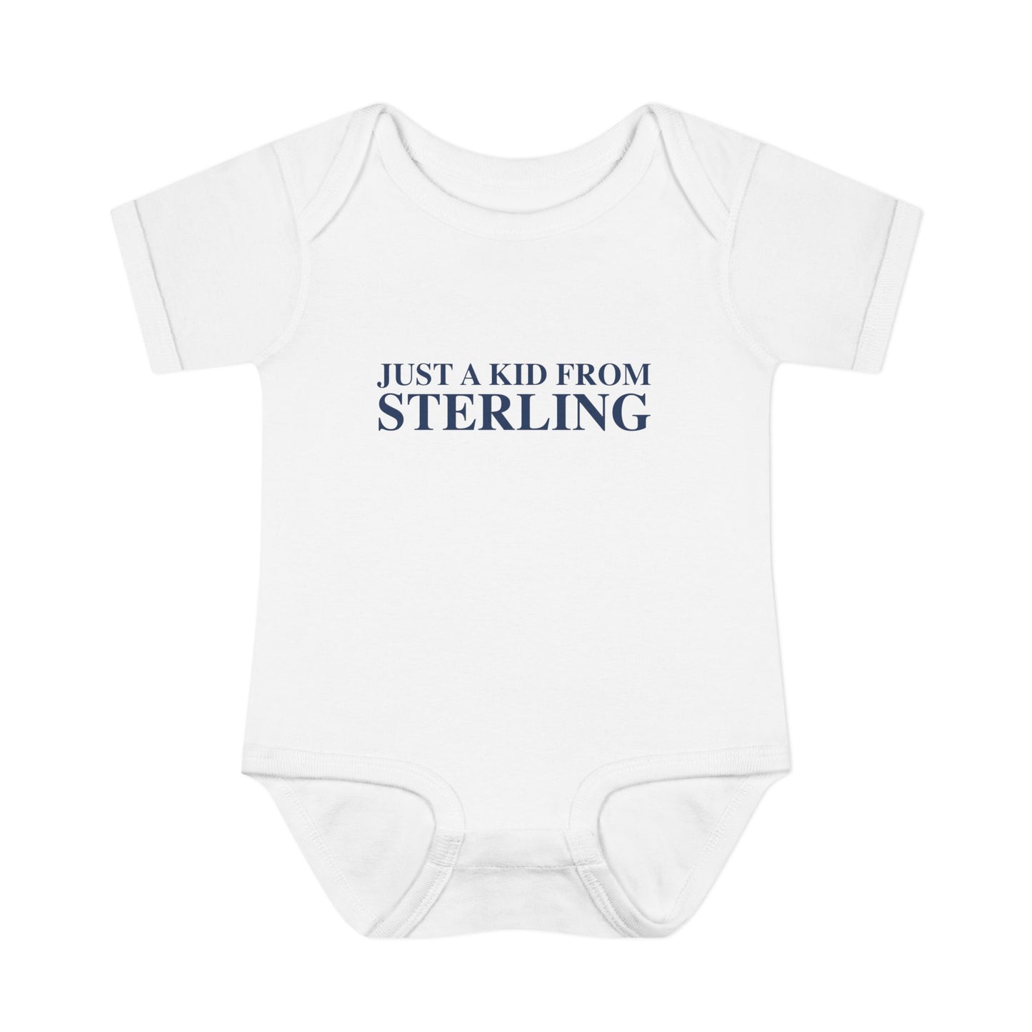Just a kid from Sterling Infant Baby Rib Bodysuit