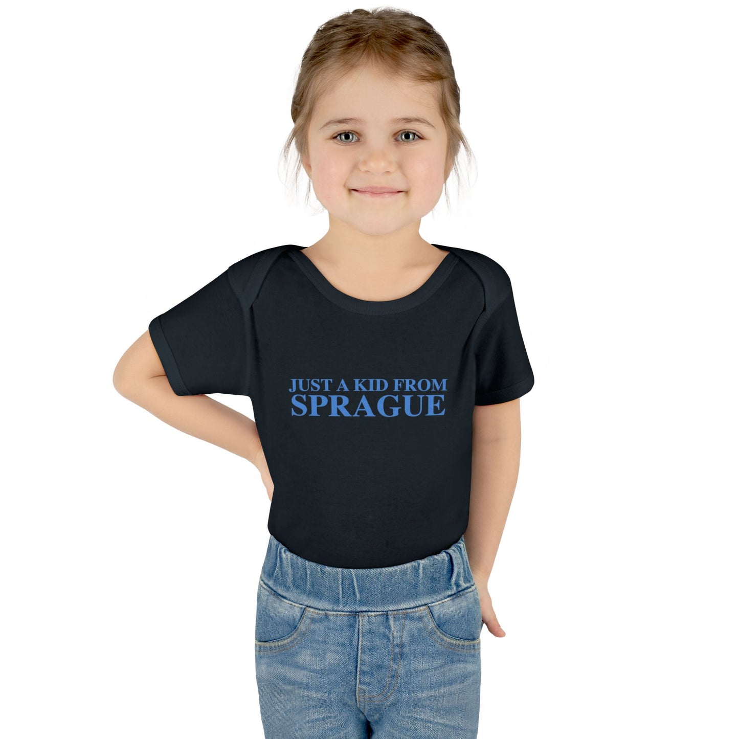Just a kid from Sprague Infant Baby Rib Bodysuit