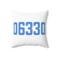 06330 Sprague Connecticut Zip Code  Spun Polyester Square Pillow