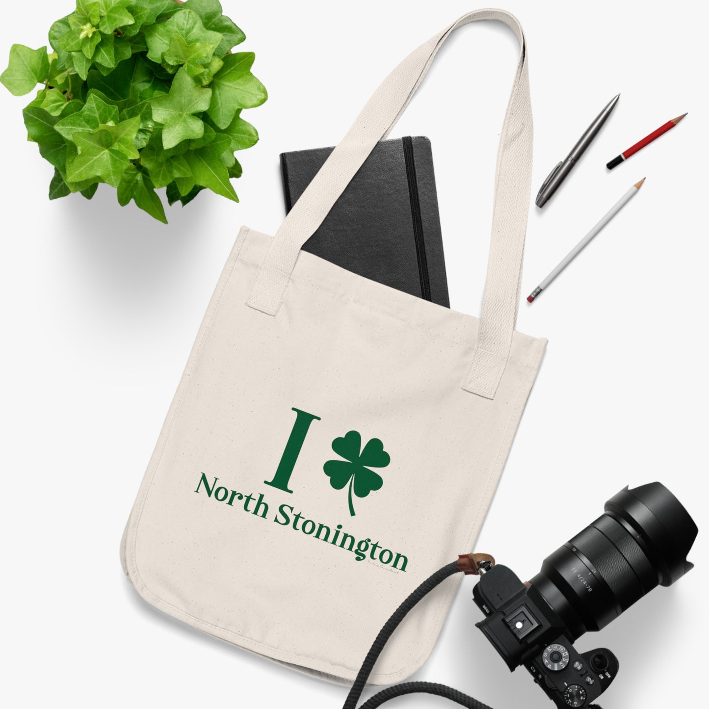 I Clover North Stonington Organic Canvas Tote Bag