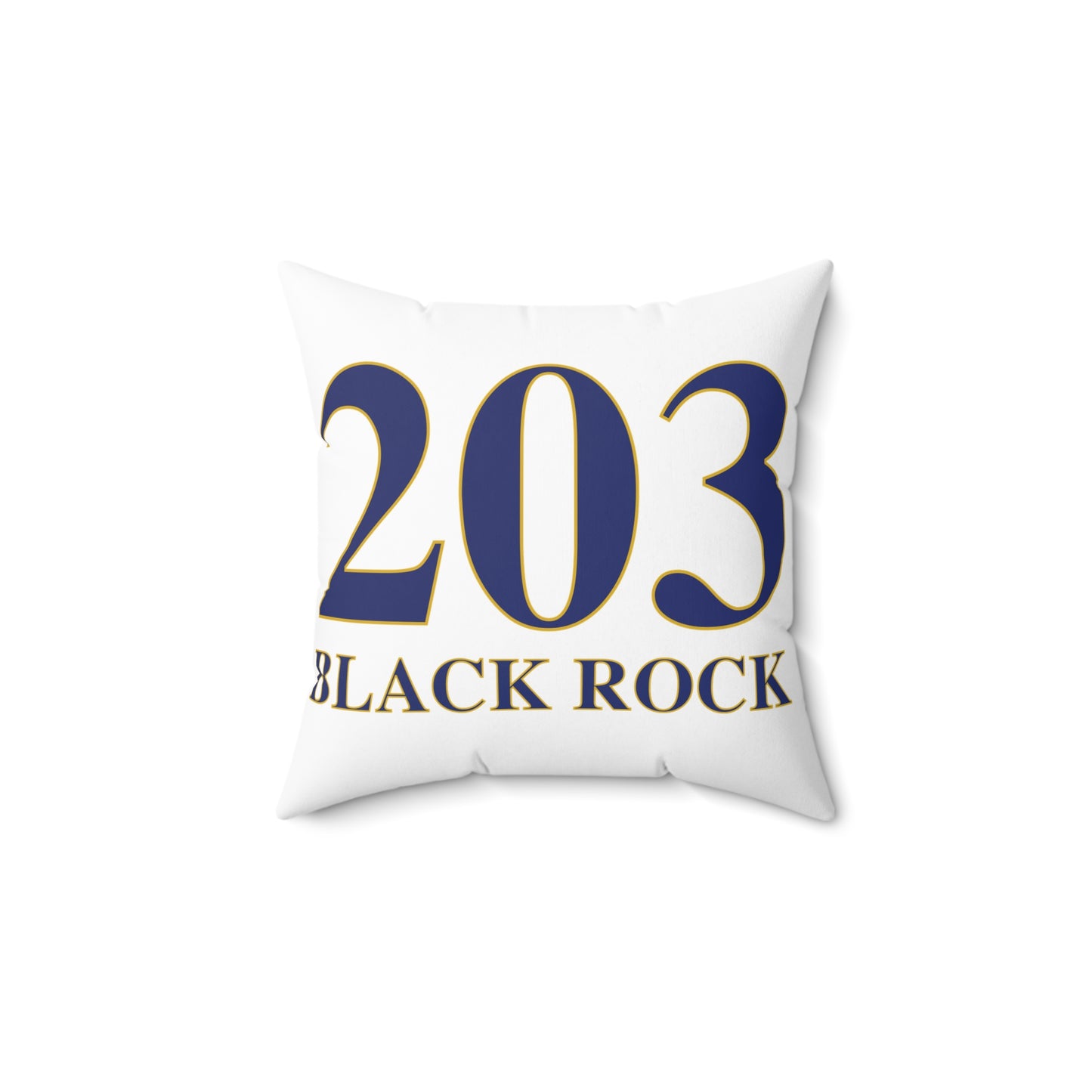 203 Black Rock Spun Polyester Square Pillow