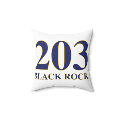203 Black Rock Spun Polyester Square Pillow