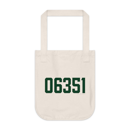 06351 Griswold Connecticut Zip Code Organic Canvas Tote Bag