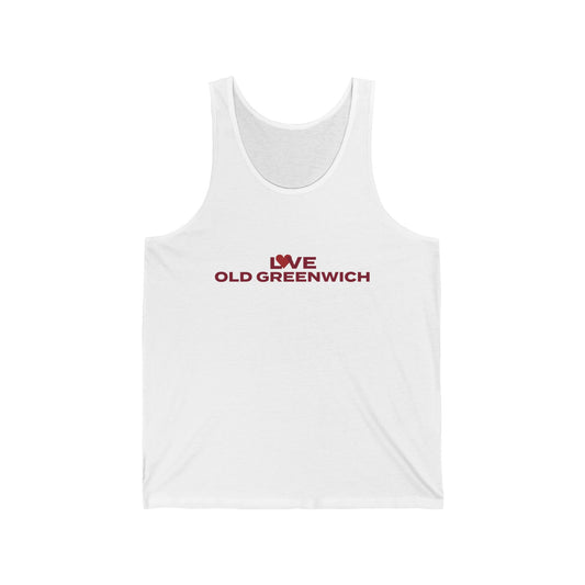 Love Old Greenwich Unisex Jersey Tank Top