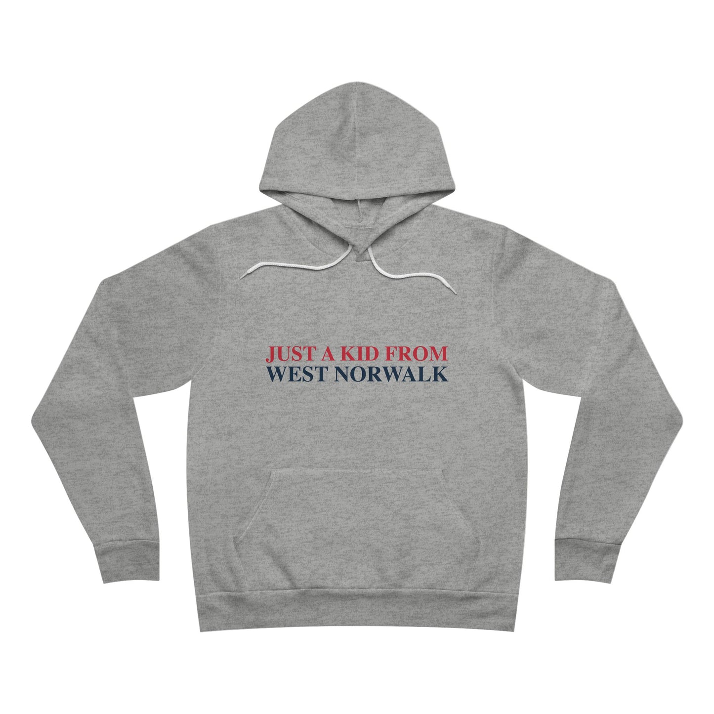 Just a kid from West Norwalk Unisex Sponge Fleece Pullover Hoodie
