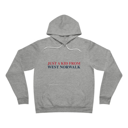 Just a kid from West Norwalk Unisex Sponge Fleece Pullover Hoodie
