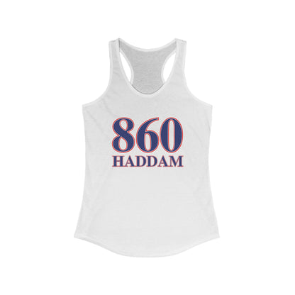 860 Haddam Red White & Blue Women's Ideal Racerback Tank Top