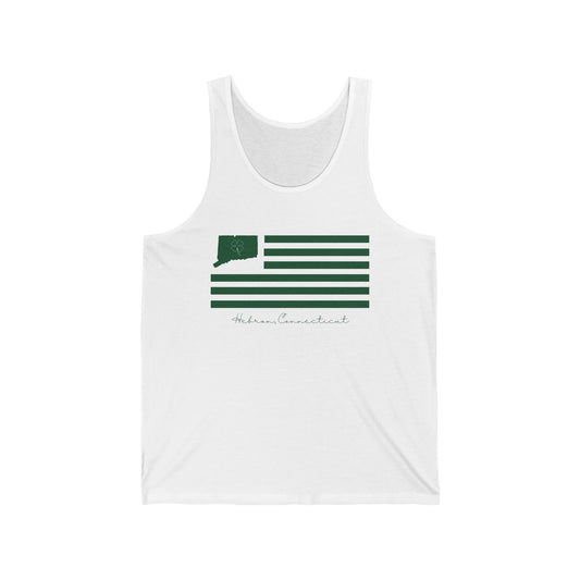 Hebron Connecticut St. Patrick’s Day Flag Unisex Jersey Tank Top