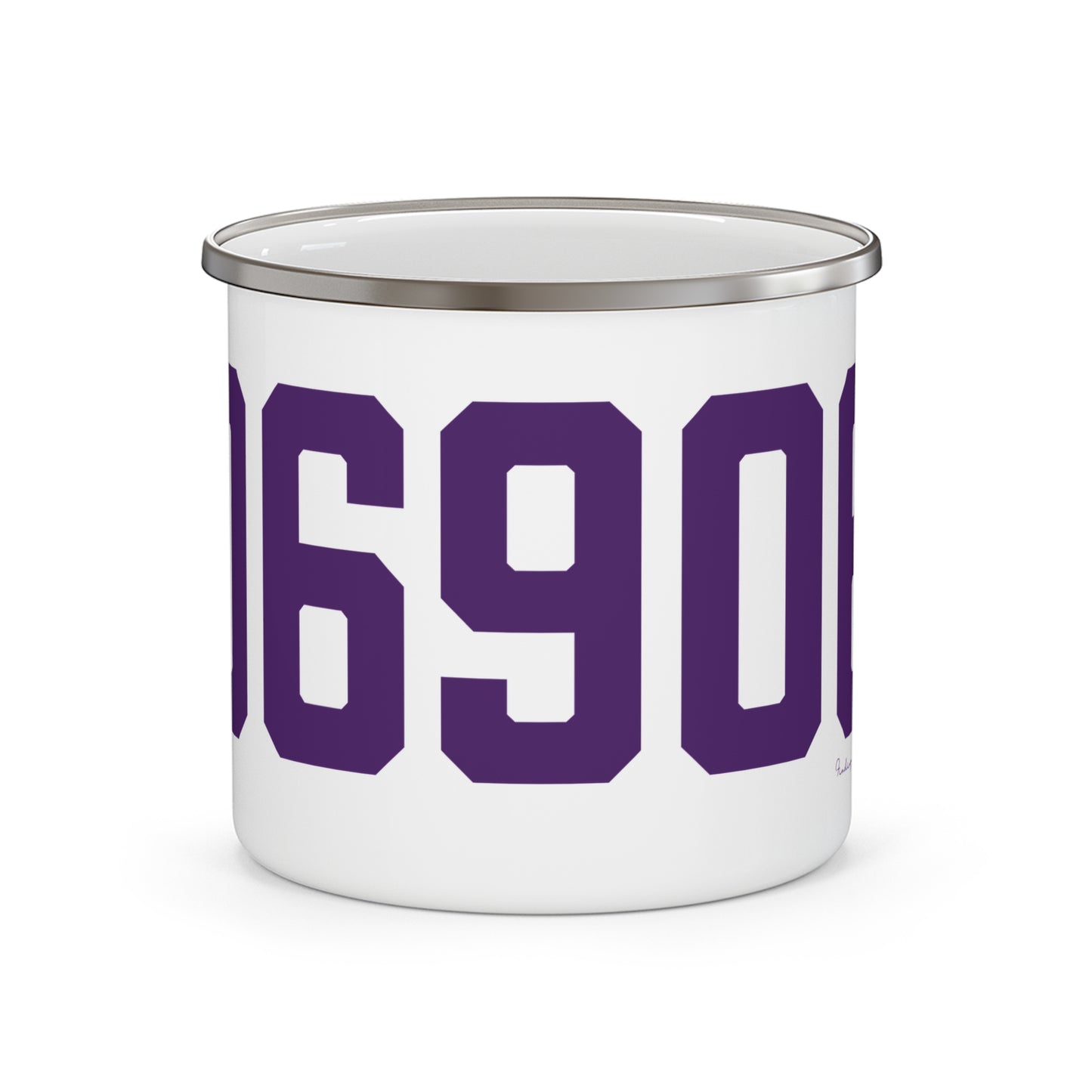 06906 Stamford Connecticut Zip Code Enamel Camping Mug