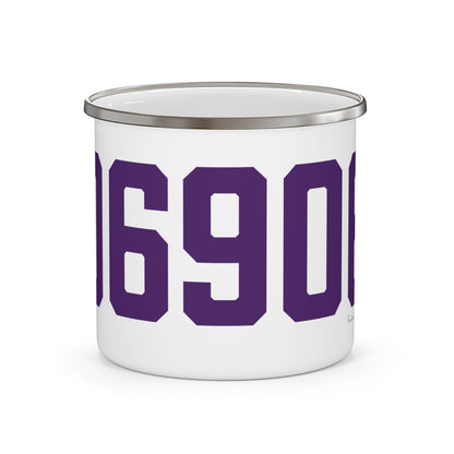 06906 Stamford Connecticut Zip Code Enamel Camping Mug