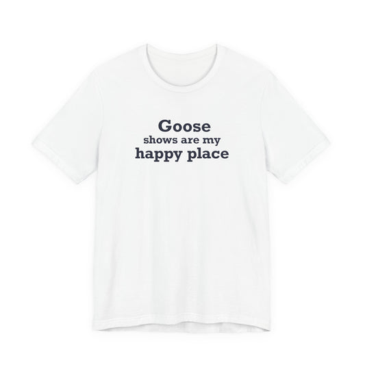 Goose Shows Are My Happy Place - Blue Unisex Jersey Short Sleeve T-Shirt