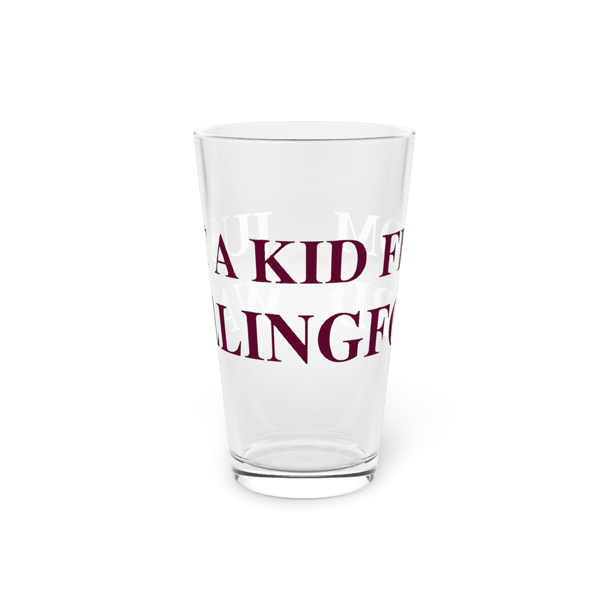 Just a kid from Wallingford Pint Glass, 16oz