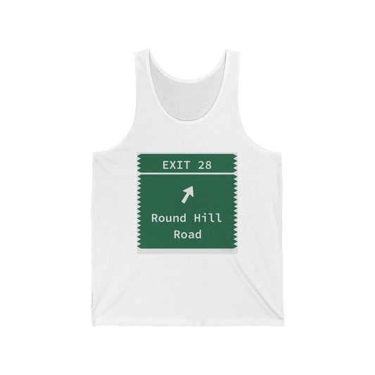 Vintage Merritt Parkway Exit 28 Sign Unisex Jersey Tank Top