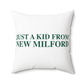 Just a kid from New Milford Polyester Square Pillow