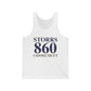 Storrs 860 Connecticut Unisex Jersey Tank Top