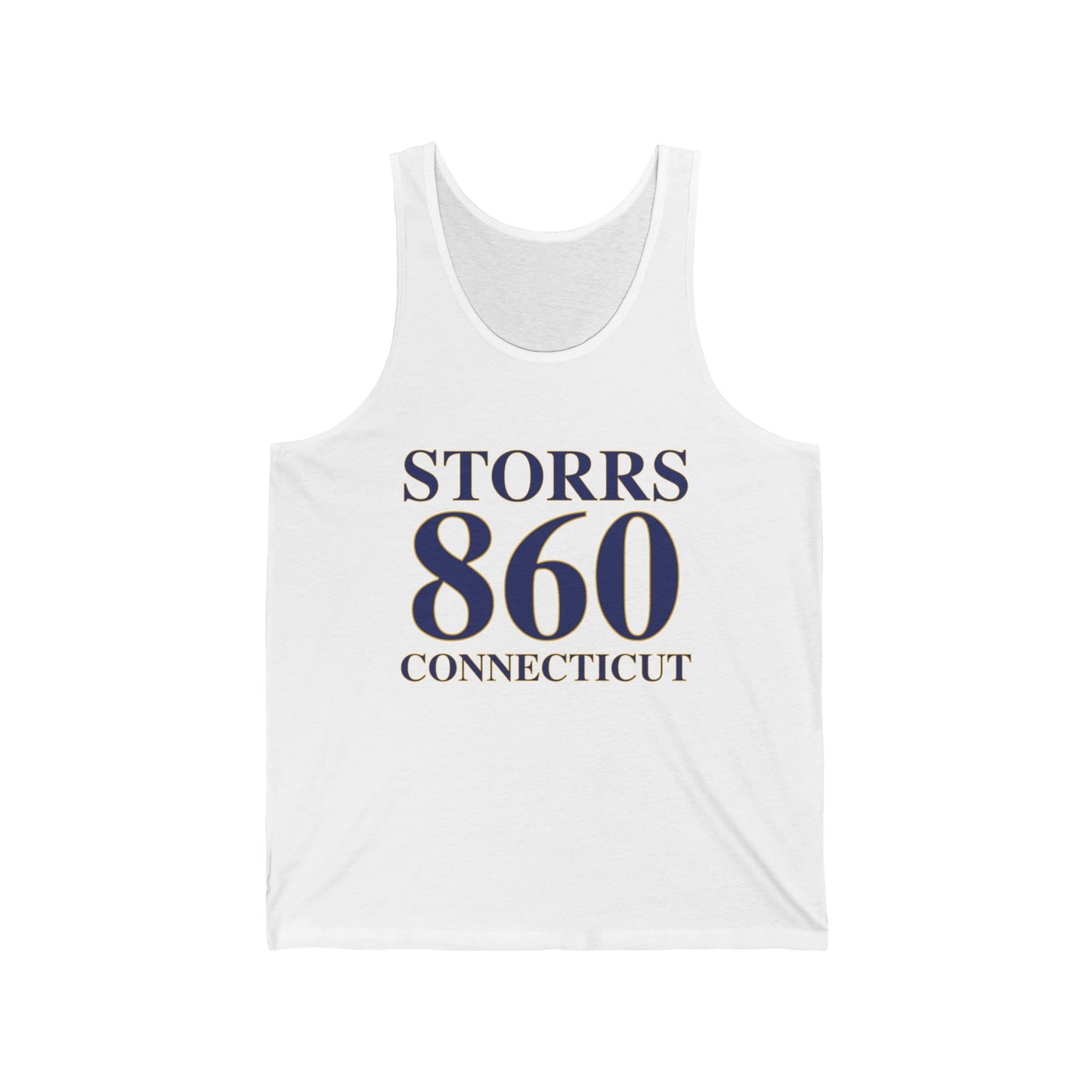 Storrs 860 Connecticut Unisex Jersey Tank Top
