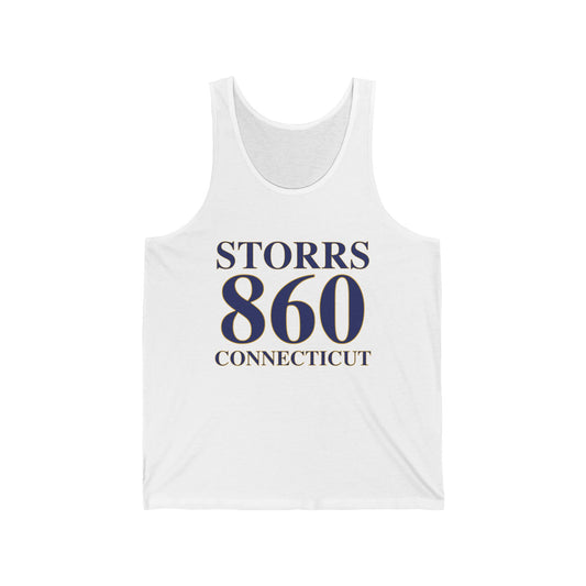 Storrs 860 Connecticut Unisex Jersey Tank Top