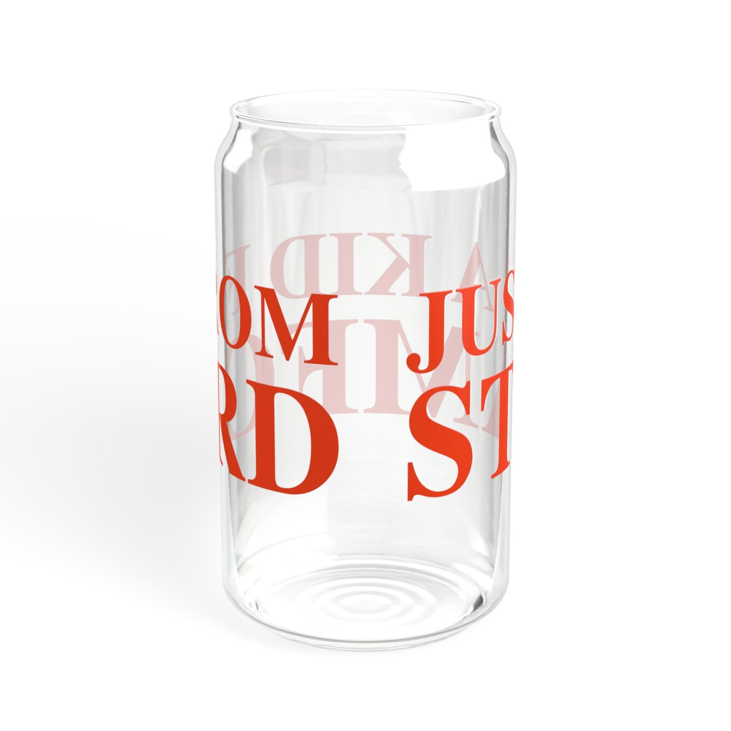 Just a kid from Stamford Sipper Glass, 16oz