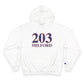 203 Milford Red White & Blue Champion Hoodie