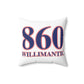 860 Willimantic Red, White & Blue Spun Polyester Square Pillow