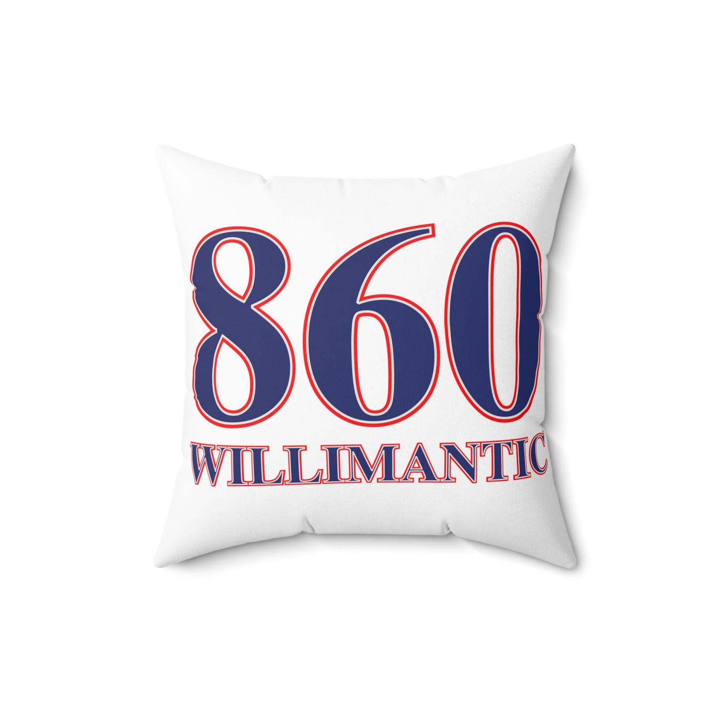 860 Willimantic Red, White & Blue Spun Polyester Square Pillow