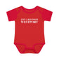 Just a kid from Westport Infant Baby Rib Bodysuit