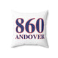 860 Andover Red, White & Blue Spun Polyester Square Pillow