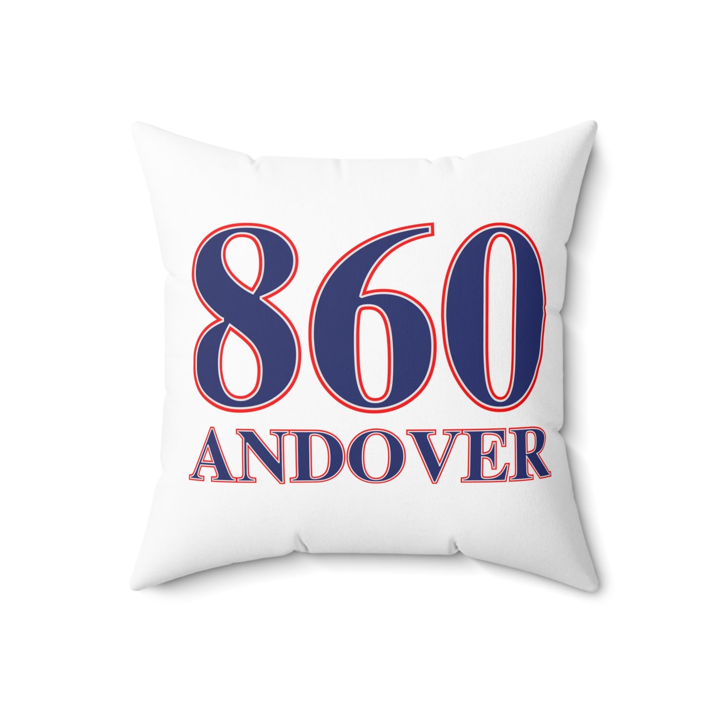 860 Andover Red, White & Blue Spun Polyester Square Pillow