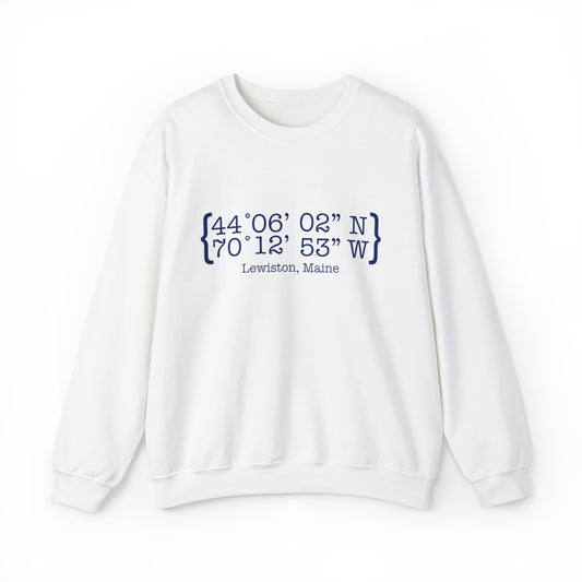 Lewiston Cooridnates Unisex Heavy Blend™ Crewneck Sweatshirt