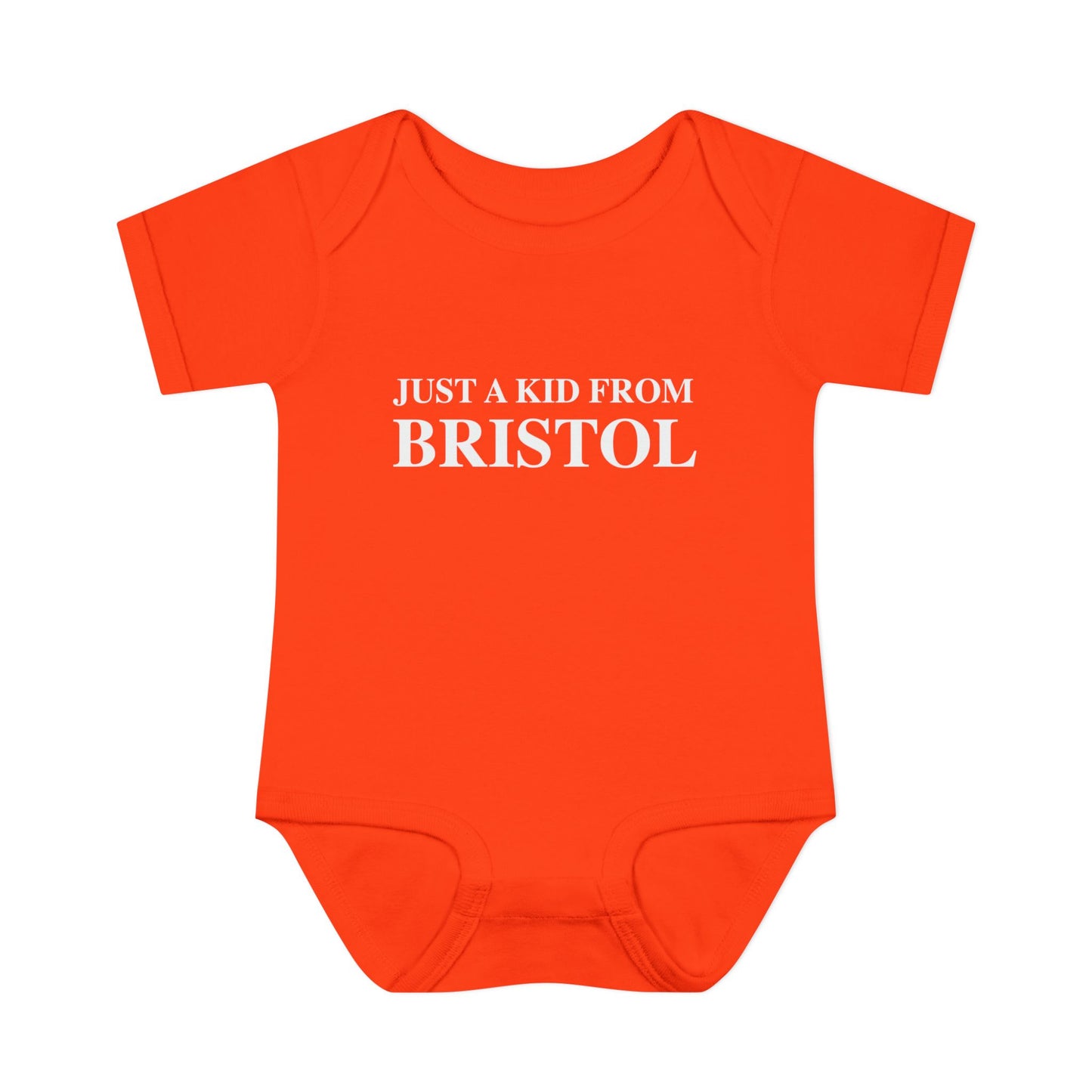 Just a kid from Bristol Infant Baby Rib Bodysuit